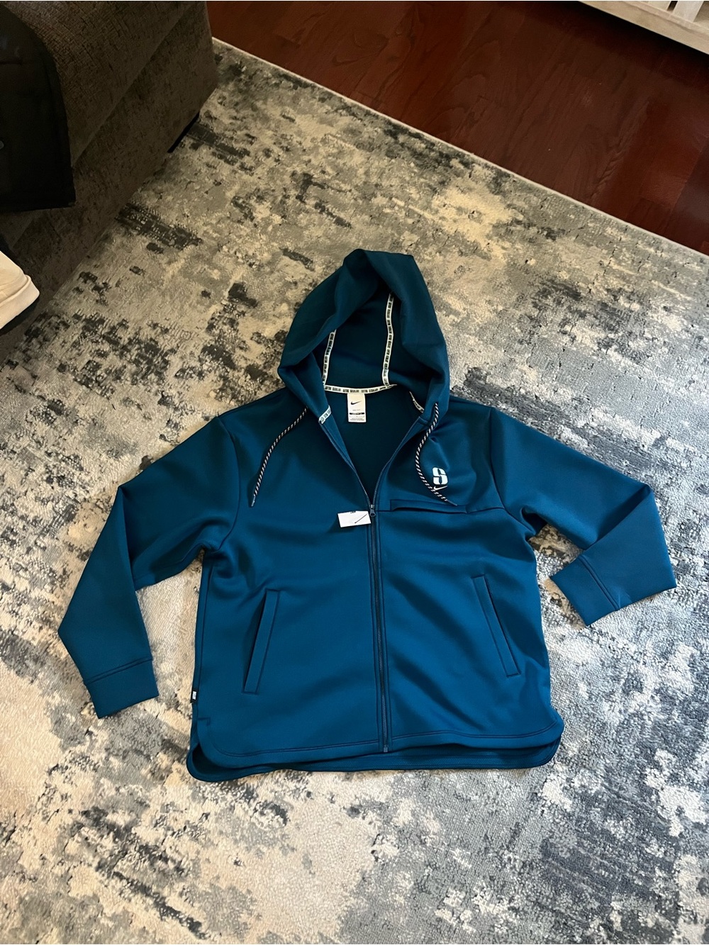 Nike Teal Full-Zip Hoodie